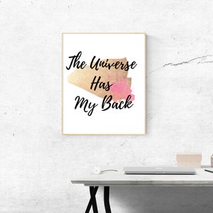 Inspirational Quote, Positive Quote Gift, Inspiring Wall Art, Positive Quote Prints, Dorm Decor, Motivational Wall Art Print, LOA image 1