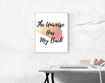 Inspirational Quote, Positive Quote Gift, Inspiring Wall Art, Positive Quote Prints, Dorm Decor, Motivational Wall Art Print, LOA