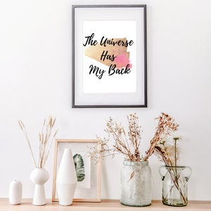 Inspirational Quote, Positive Quote Gift, Inspiring Wall Art, Positive Quote Prints, Dorm Decor, Motivational Wall Art Print, LOA image 5