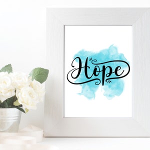 Inspirational Quote, Positive Quote Gift, Inspiring Wall Art, Positive Quote Prints, Dorm Decor, Motivational Wall Art Print, Hope Bundle image 4