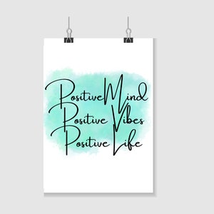 Inspirational Quote, Positive Quote Gift, Inspiring Wall Art, Positive Quote Prints, Dorm Decor, Motivational Wall Art Print