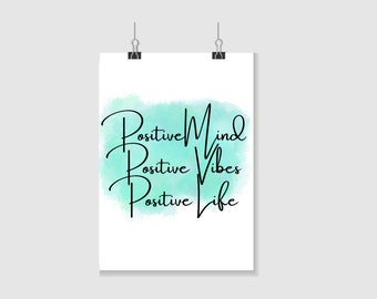 Inspirational Quote, Positive Quote Gift, Inspiring Wall Art, Positive Quote Prints, Dorm Decor, Motivational Wall Art Print