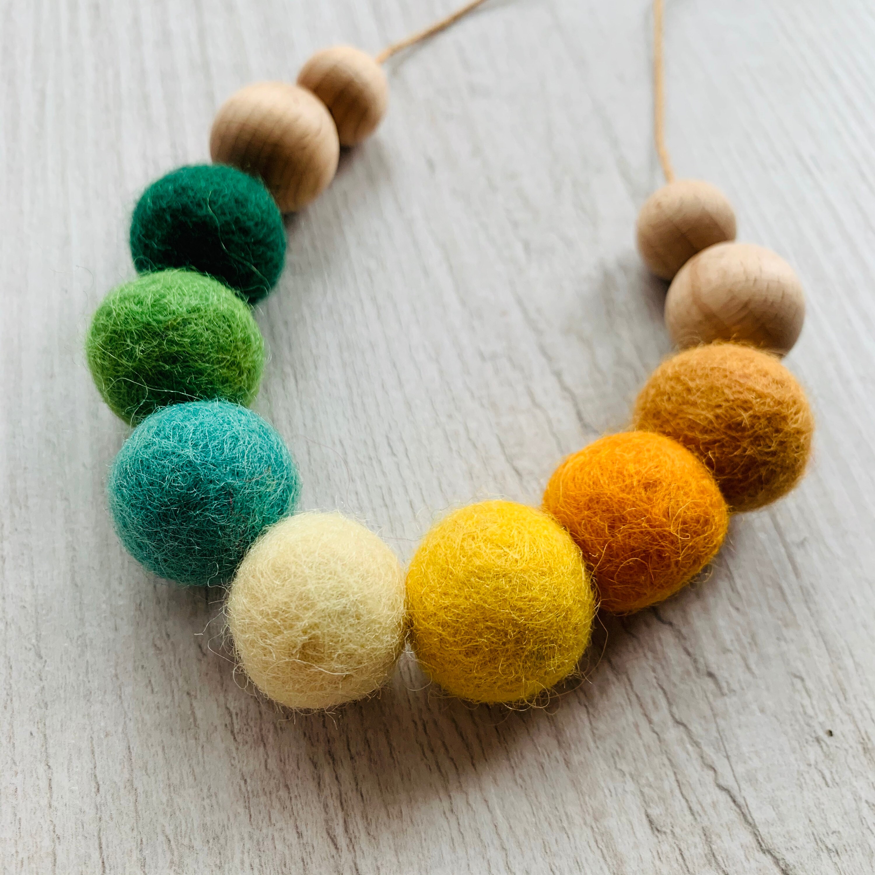 Yarn ball necklace sale