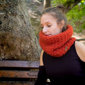 Crochet Fluffy Handmade Woman Mohair Cowl, Crochet Warm And Unique NeckWarmer, Crochet And Knit Fashionable Winter Accessory, Gift For Her