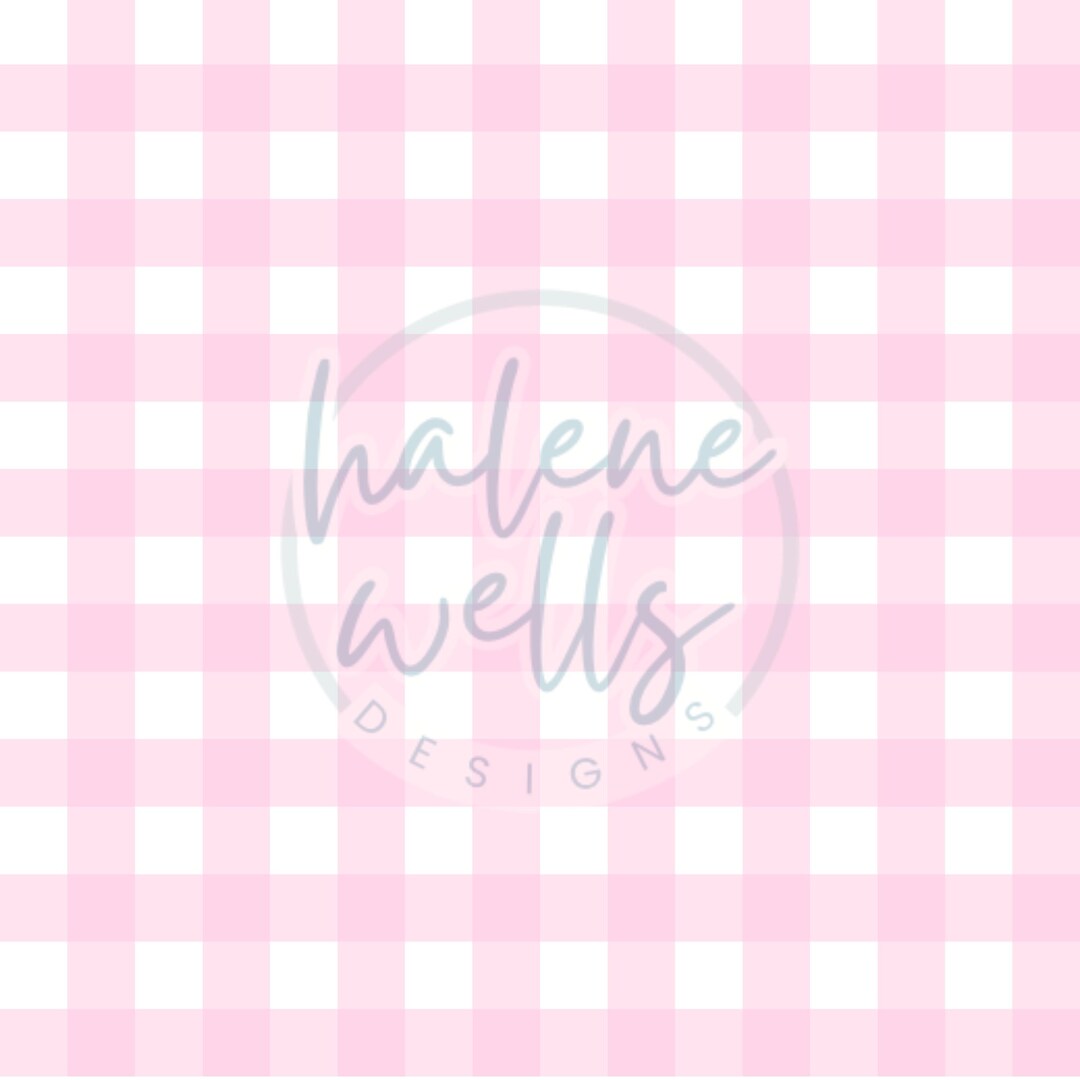 Pink Gingham Seamless Pattern | Digital Download| PNG File| Digital ...