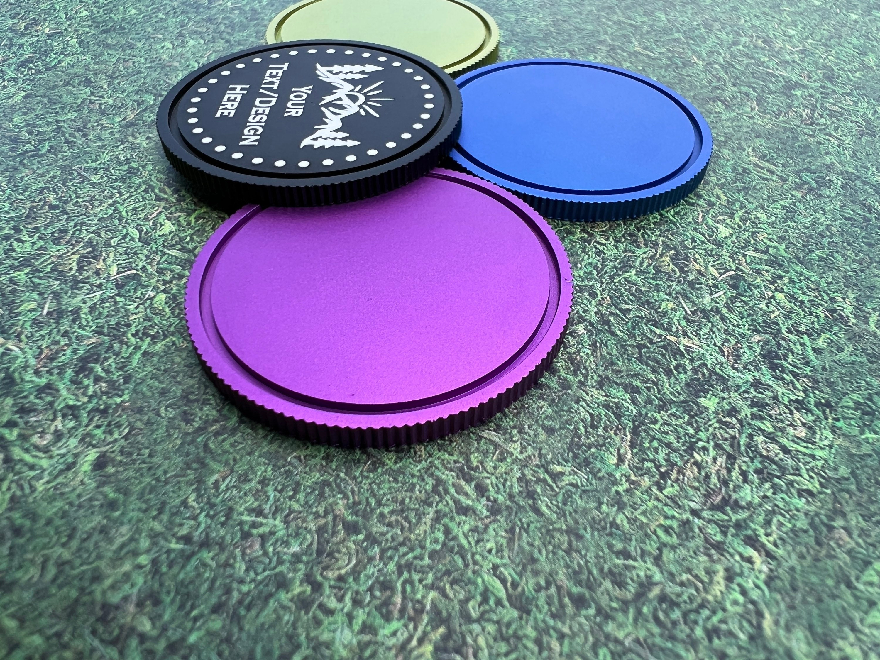 Golf Ball Marker Laser Engraved Coin Ball Marker Etsy