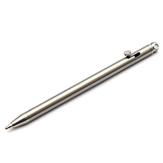 Mini EDC Bolt Action Titanium Pen Field Pen extra Ink Key Etsy