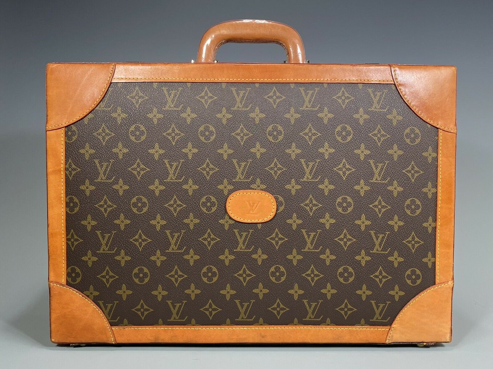 Louis Vuitton Vintage Rare Monogram Canvas Men's Briefcase Laptop Business  Bag