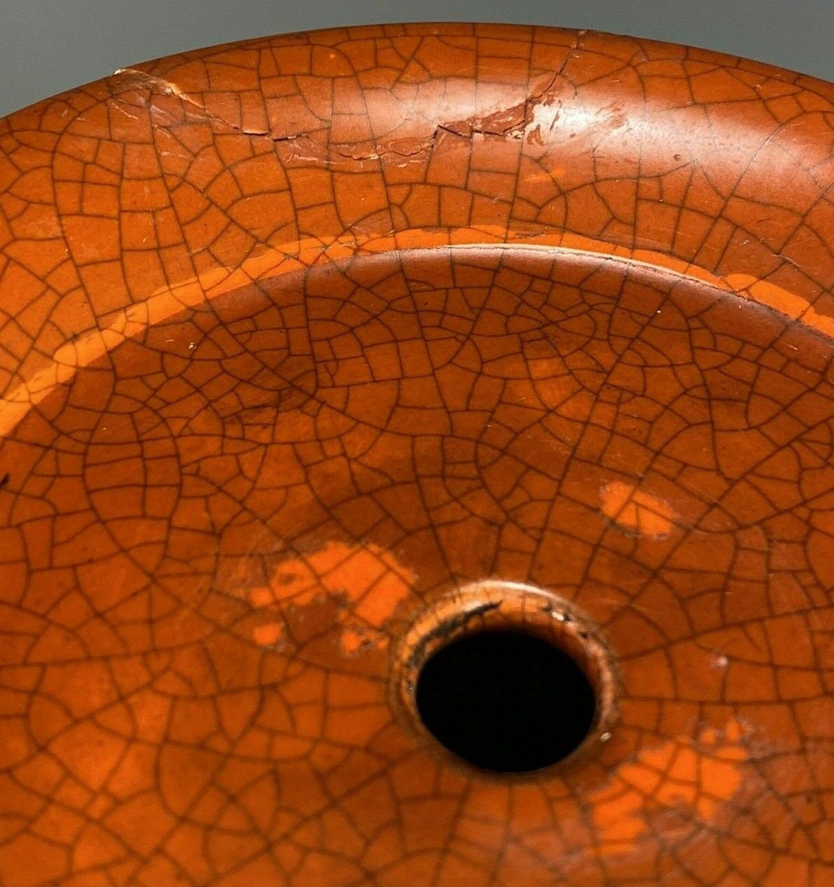 China Chinese Rust Glazed Porcelain Baluster Shape Vase W/ Lamp ...
