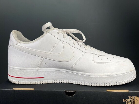 RARE Nike Air Force 1 Low white leather NBA Paris… - image 8