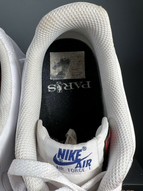 RARE Nike Air Force 1 Low white leather NBA Paris… - image 6