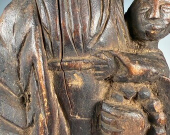 アフリカ アフリカン コンゴ (DRC) 木彫りの聖母子像 20 世紀頃 - Etsy