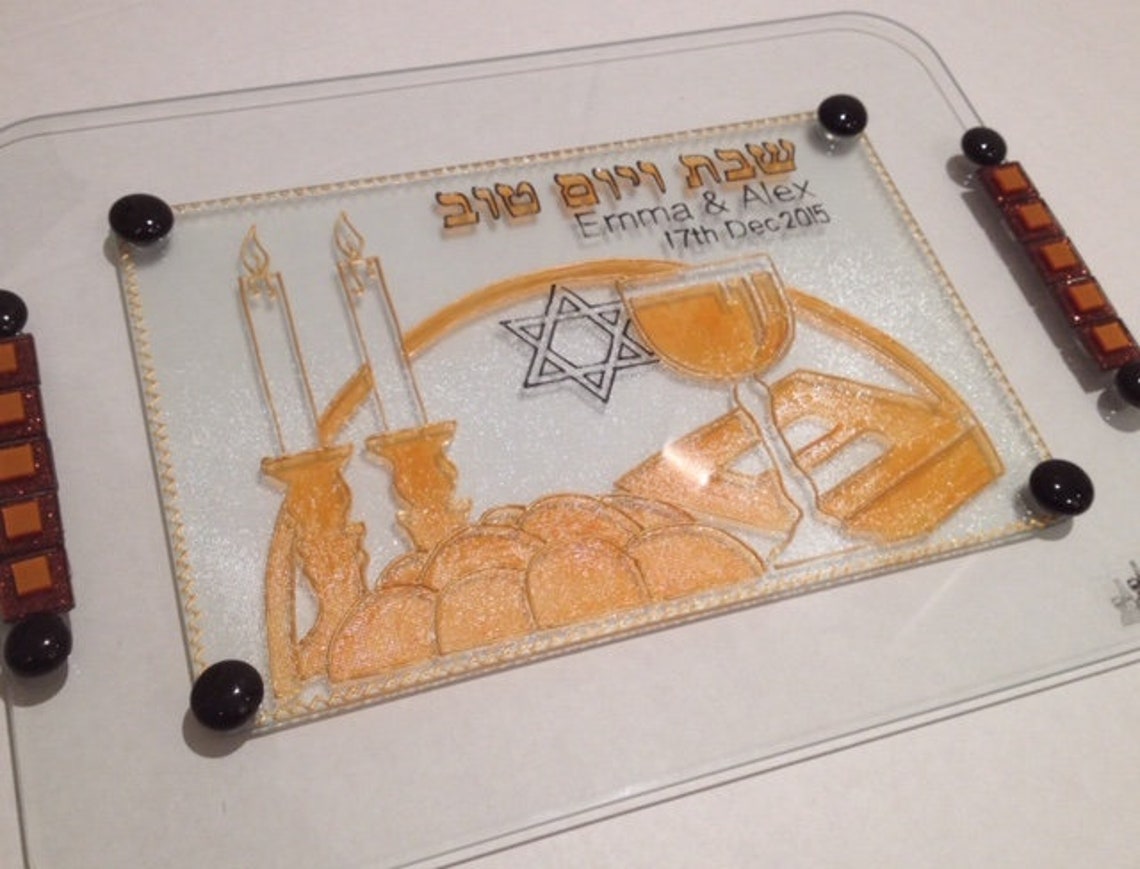 Personalised Challah Boards, Kiddush Sets and Chuppah Glasses are made