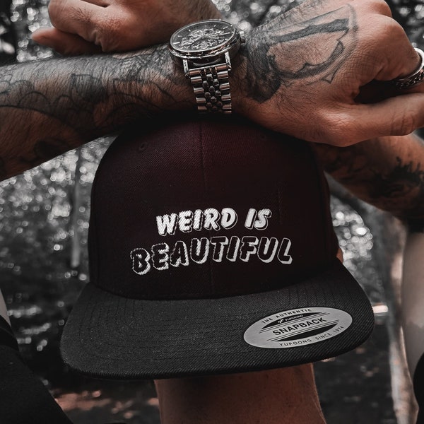 Chapeau Snapback pour hommes pour femmes Chapeau Snapback personnalisé Excellente idée cadeau pour lui Cadeau pour elle Bizarre est belle