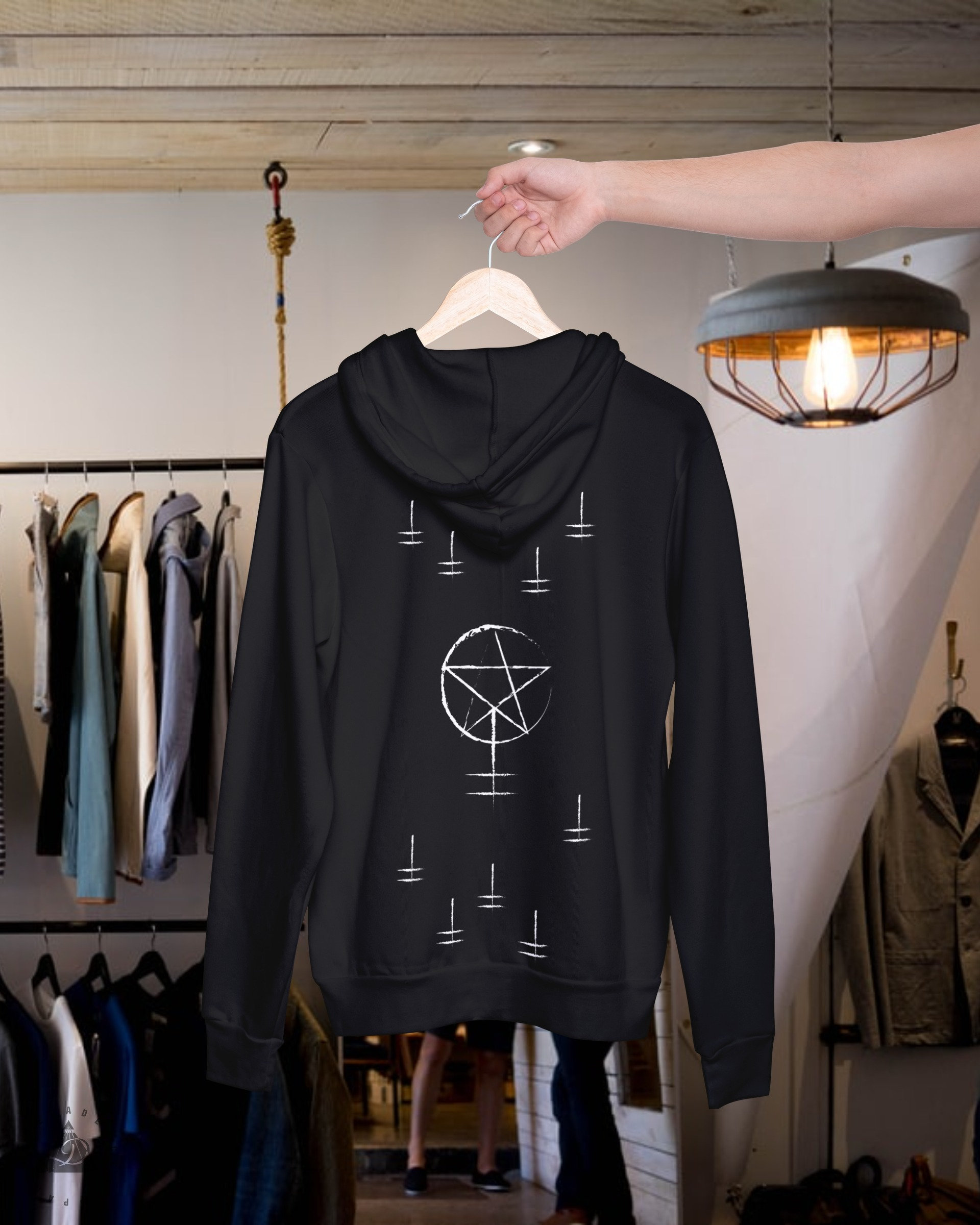 goth pullover hoodie