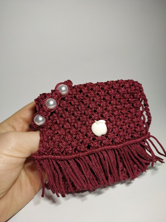 macrame small bag