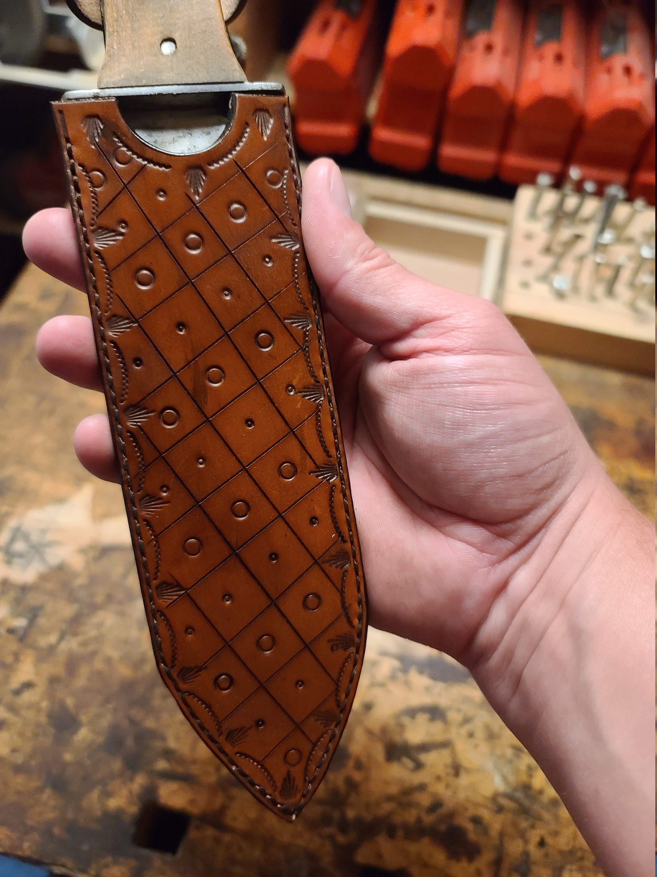 hori hori garden knife with sheath