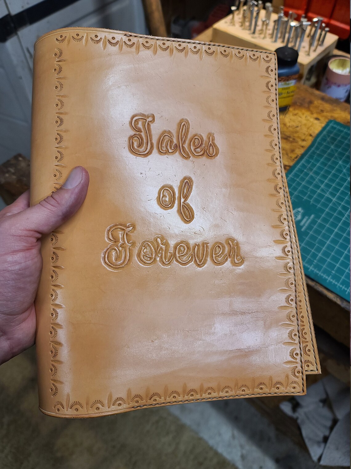 Custom Leather Book or Bible Slip Cover Etsy