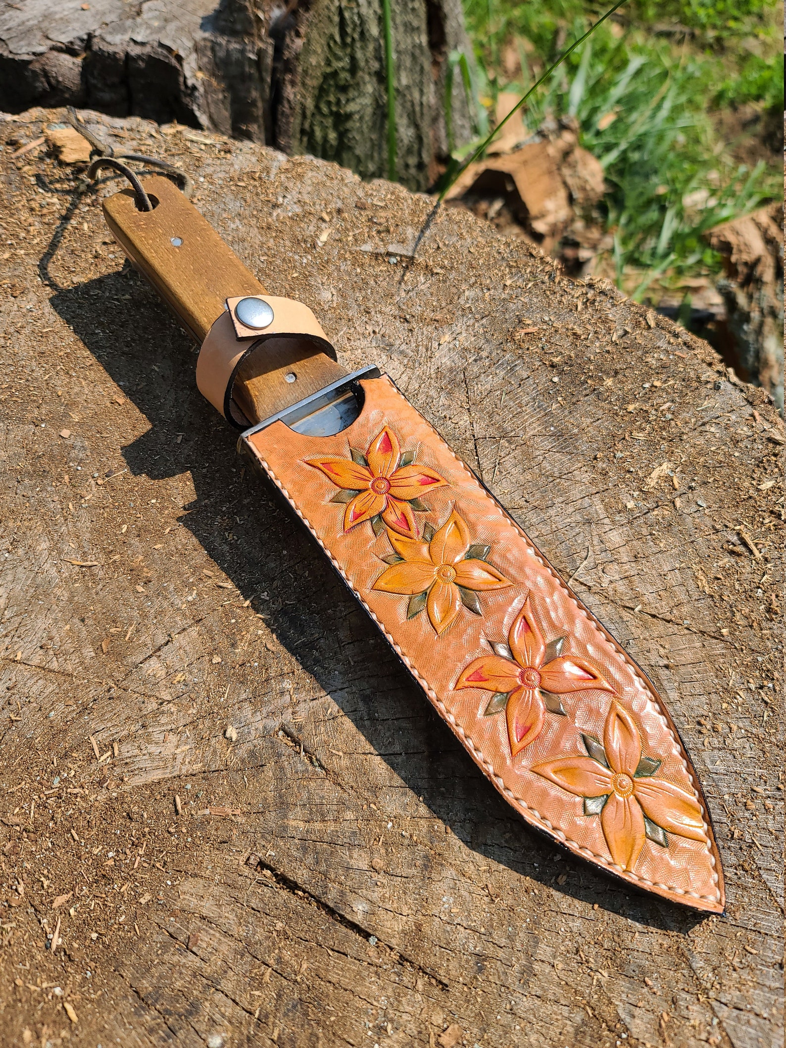 hori hori garden knife with sheath