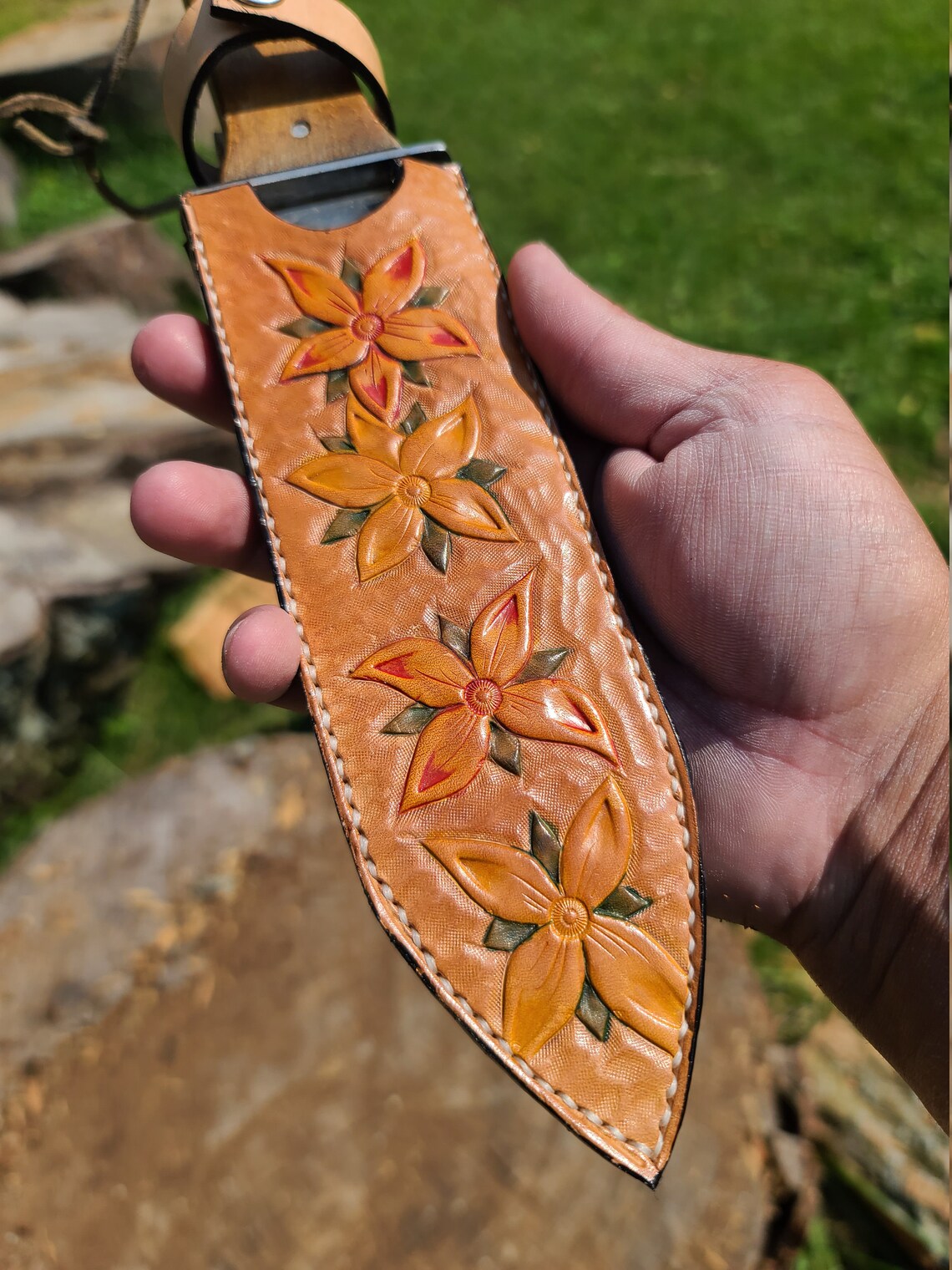 hori hori garden knife with sheath