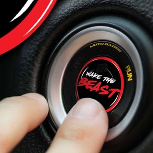 Wake the Beast Start Button Cover - Fits Ford Ranger Focus F150 Explorer Super Duty Maverick Taurus, etc