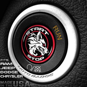 HELLHOUND Start Button for Hellcat Jeep RAM Dodge Charger Challenger Ignition