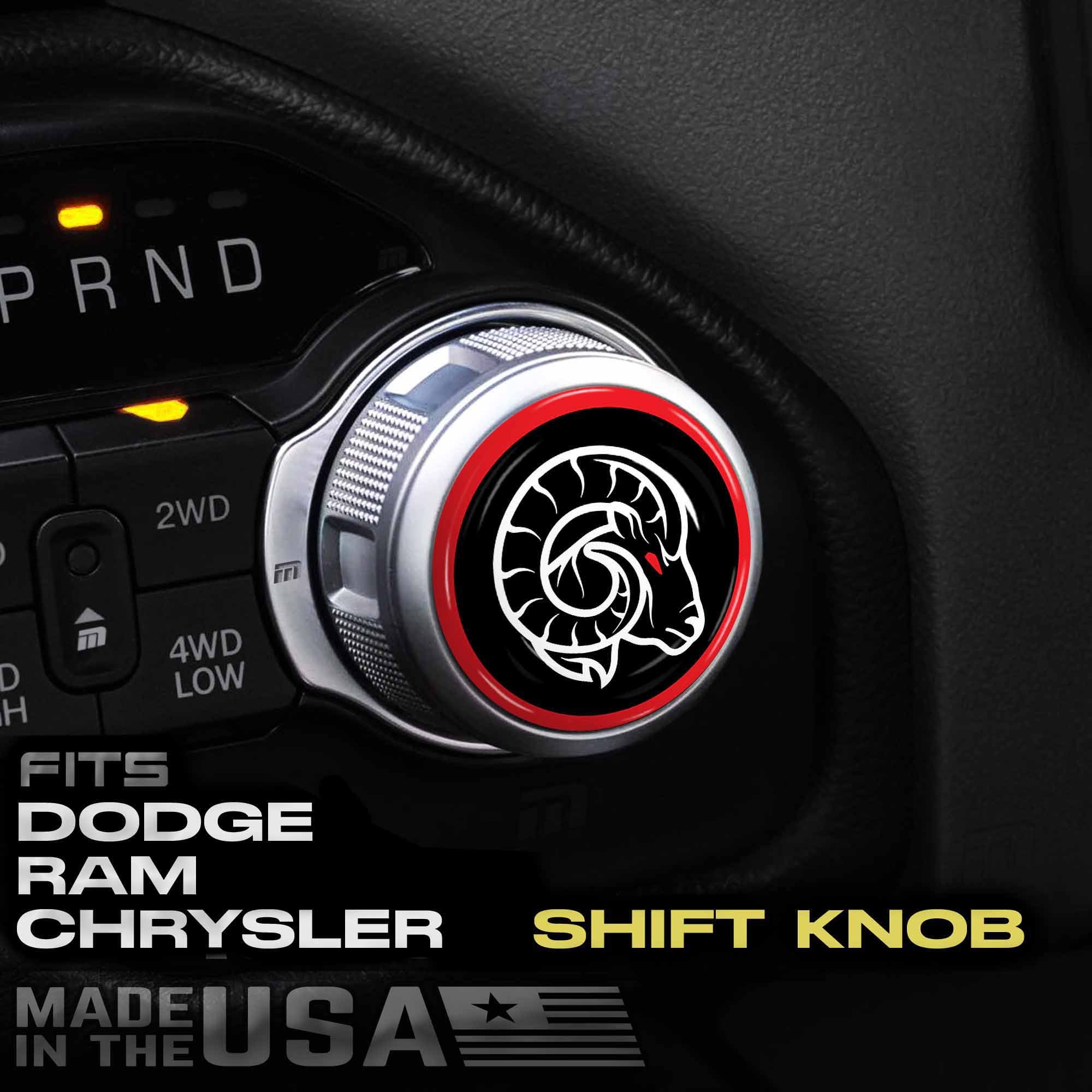 Shift Knob Cover for Rotary Shifter Dial Fits RAM Truck Chrysler Durango  Bighorn Twist Selector Trim Plate -  Sweden