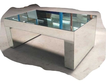 MIRROR COFFEE TABLE-Clear