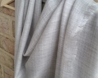 Pashmina Stole All Weather Wrap 28&quot;x80&quot; Large Scarf -Melange Grey