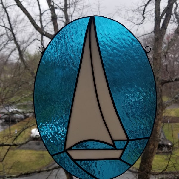 White Stained Glass Etsy