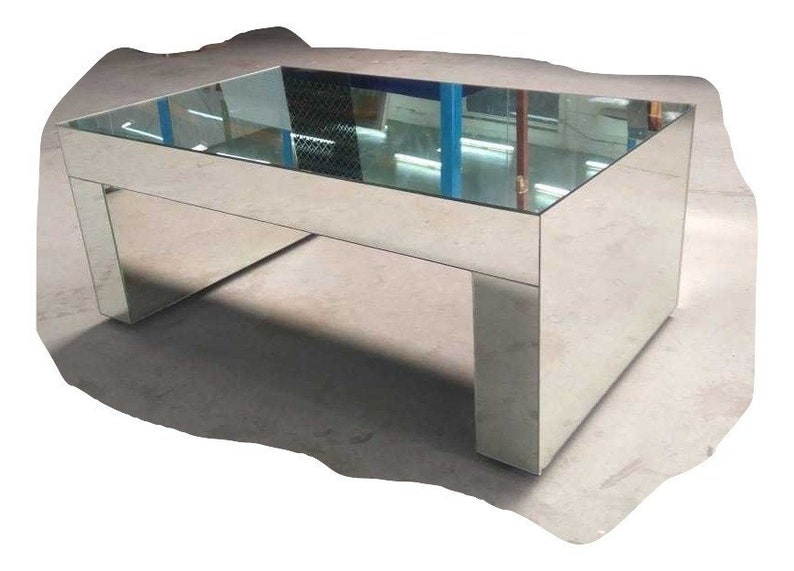 MIRROR COFFEE TABLE-Clear 