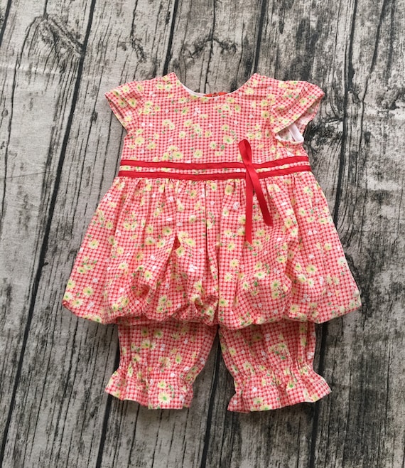 Child s Blossom Top Pantaloons Flowers Baby Girls Size S