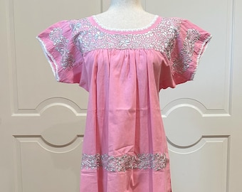 Sandra Bluse aus San Antonino Oaxaca Mexico. Besticktes Artisan Top, Boho, Hippie, Handmade, handgehäkelt,