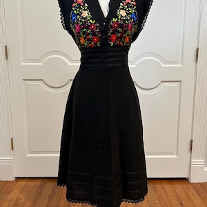 etsy mexican embroidered dress Mexican Dress, Fiesta Dress, Mexican Embroidery, Oaxacan Dress, Ukrainian Dress, Mexico Dress, Chiapas Dress Vyshyvanka Dress Flowered Dress
