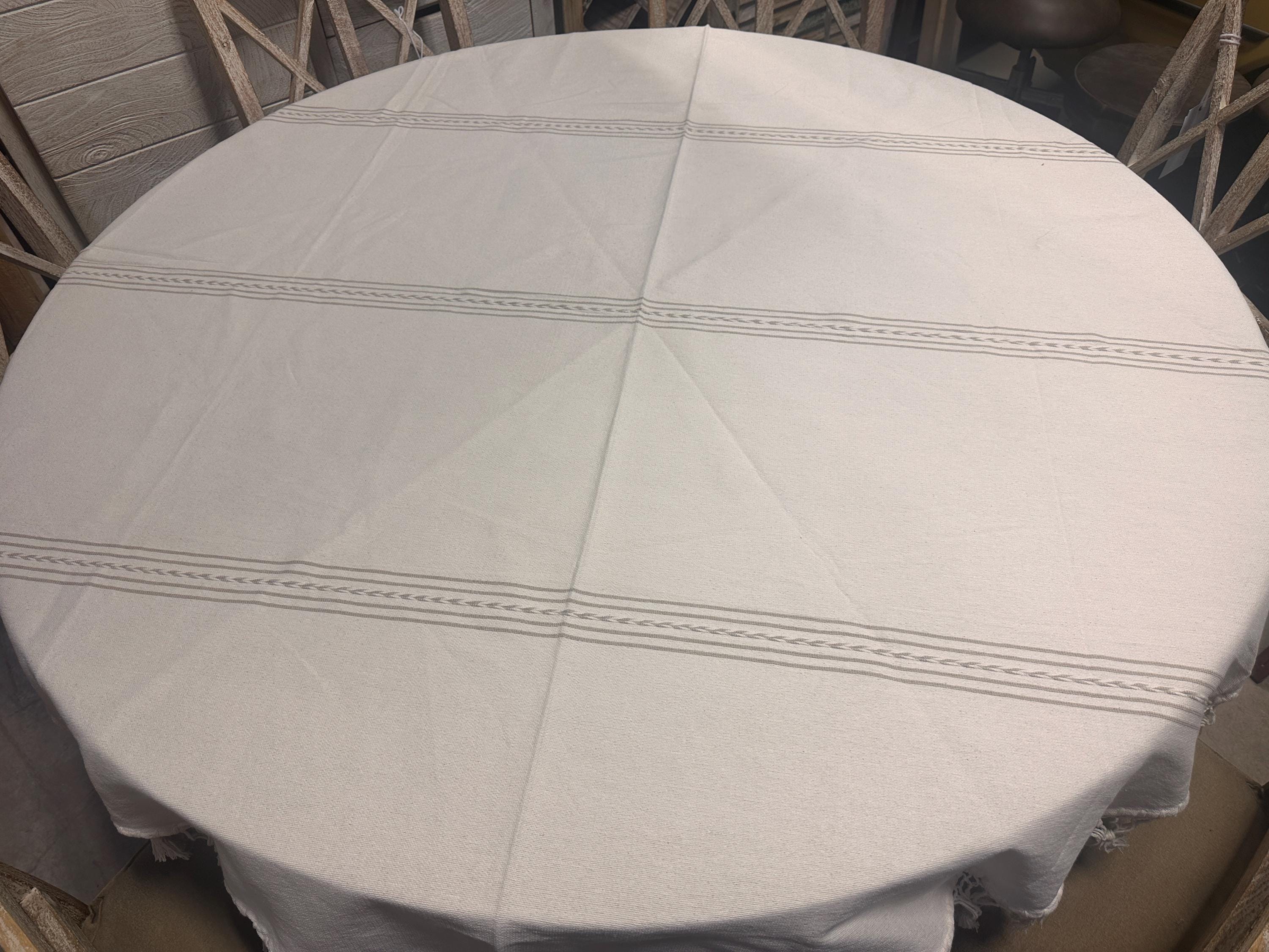 メキシコ オアハカhandmadeテーブルクロス＆クロス メキシコのオアハカ産、100% 手織りコットン生地を使用した 60 インチ