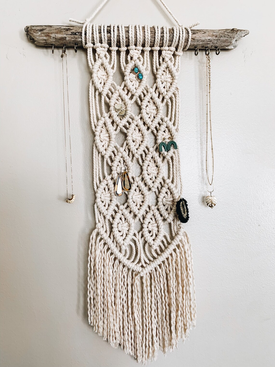 Macrame Jewelry Holder Etsy