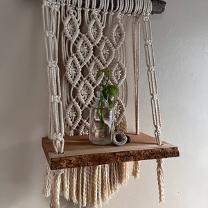 Made to order Echo Macrame Wall Shelf image 3