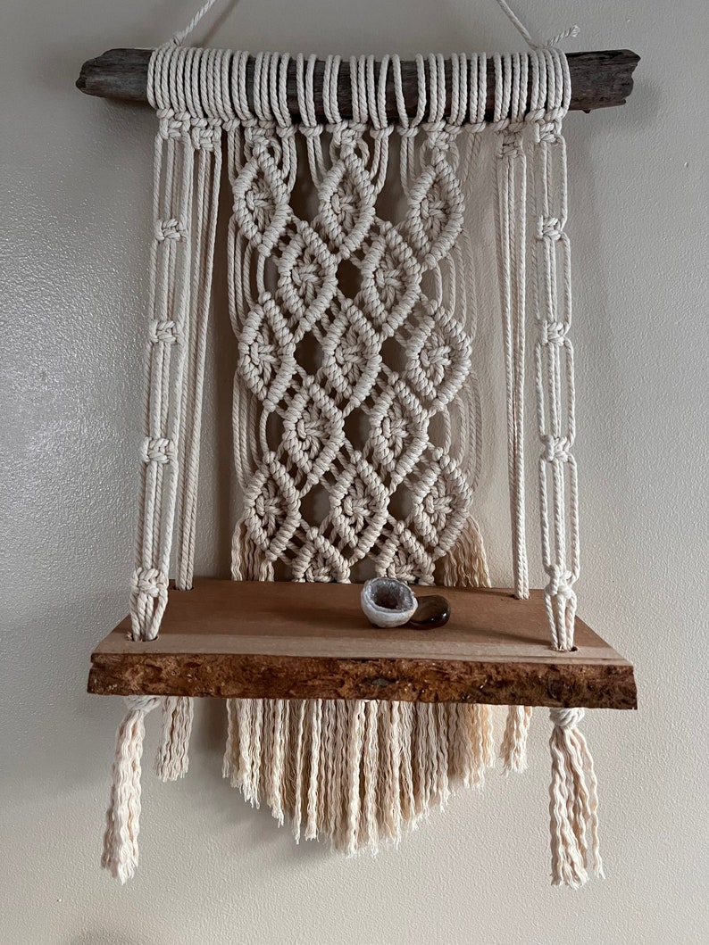 Made to order Echo Macrame Wall Shelf image 4