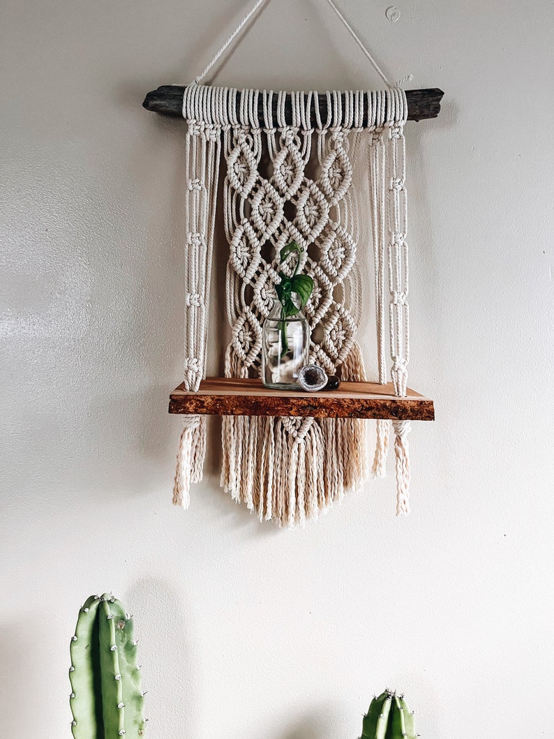 Made to order Echo Macrame Wall Shelf image 2