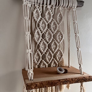 Made to order Echo Macrame Wall Shelf image 6