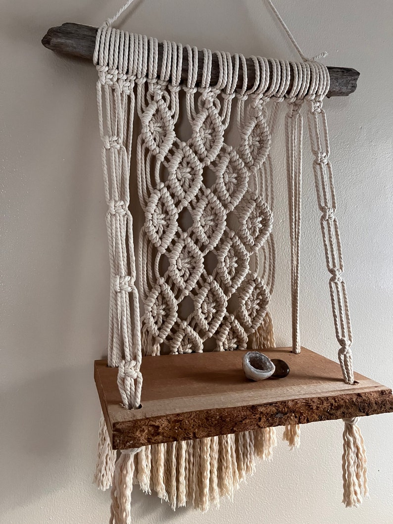 Made to order Echo Macrame Wall Shelf image 6