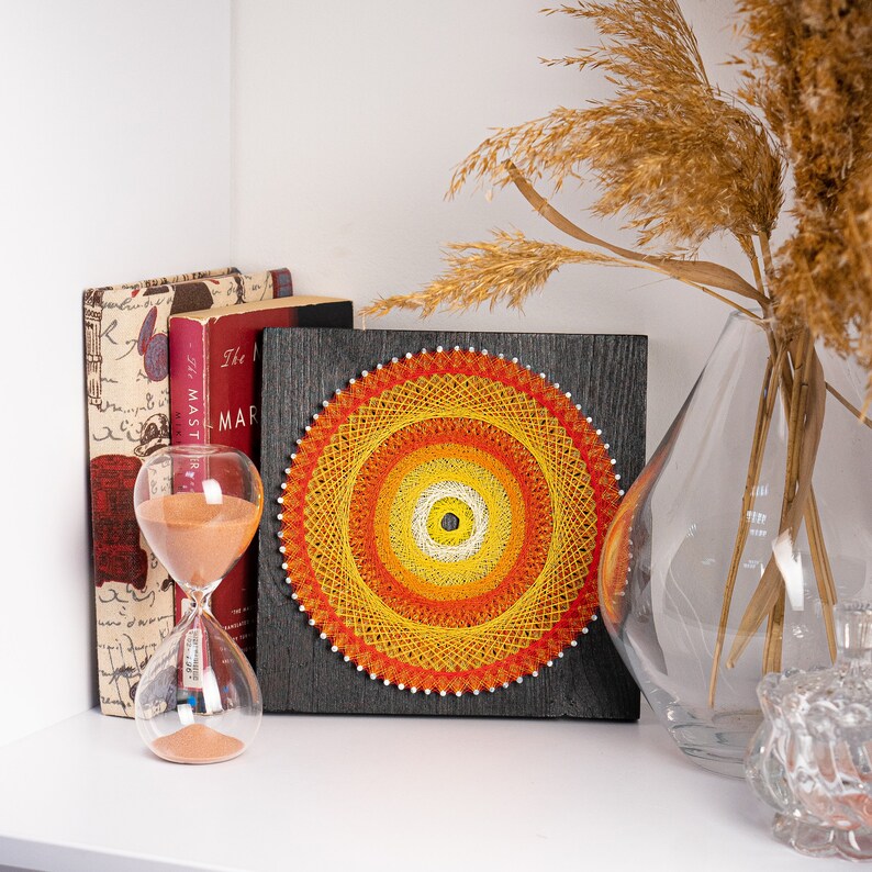 DIY KIT Mandala for Adults String Art Mandala Craft Kits Wall Etsy