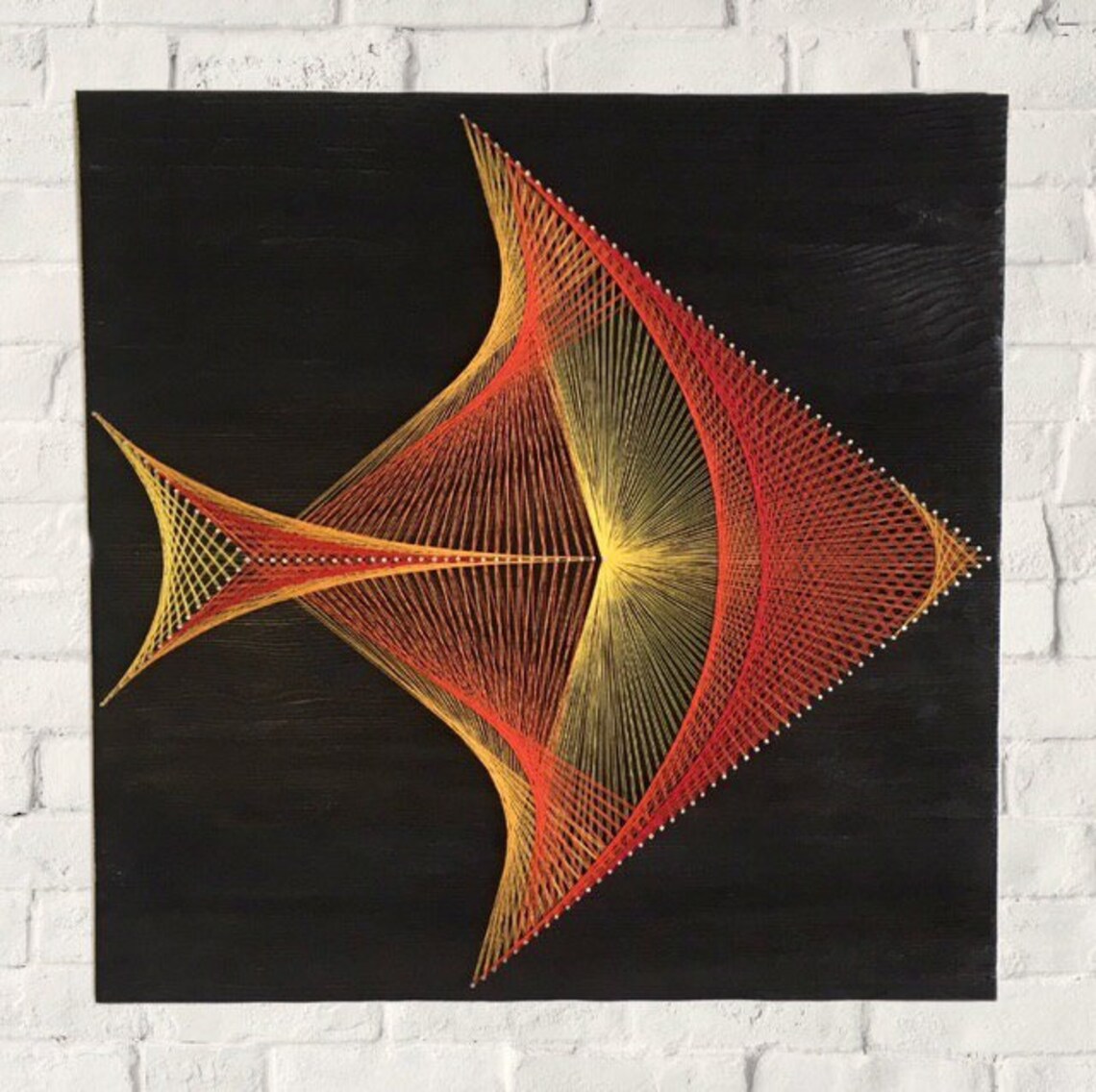 String Art Fish Wall Home Decor 3D Wall Hanging Kitchen Etsy