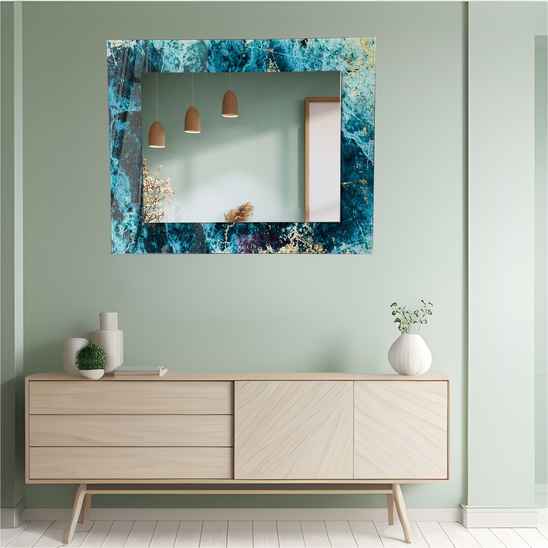 Luxury Large Mirror, Vanity Mirror, Celestial Decor, Ocean Decor ...