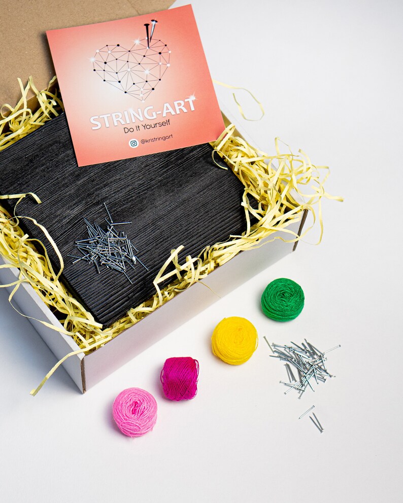 DIY KIT Mandala for Adults String Art Mandala Craft Kits Wall Etsy