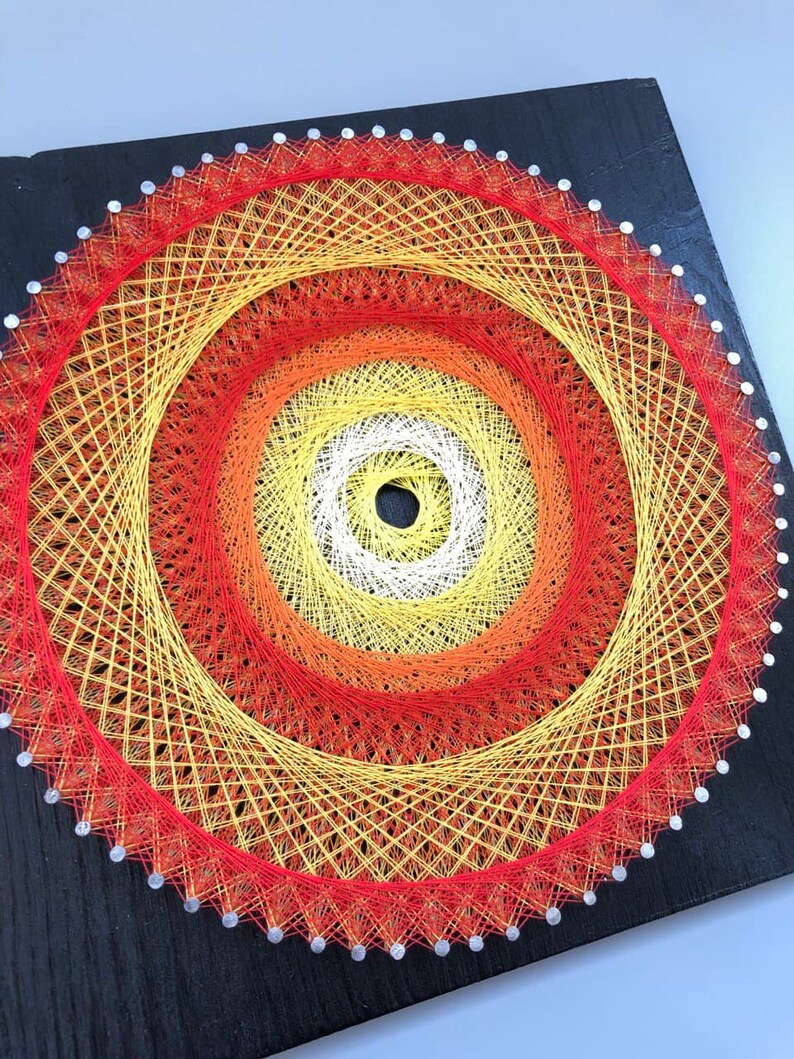 DIY KIT Mandala for Adults String Art Mandala Craft Kits Wall Etsy