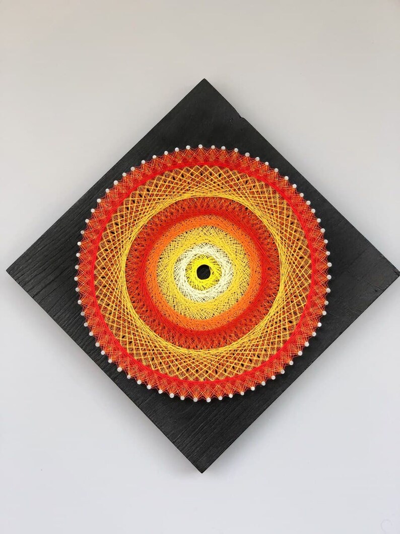 DIY KIT Mandala for Adults String Art Mandala Craft Kits Wall Etsy