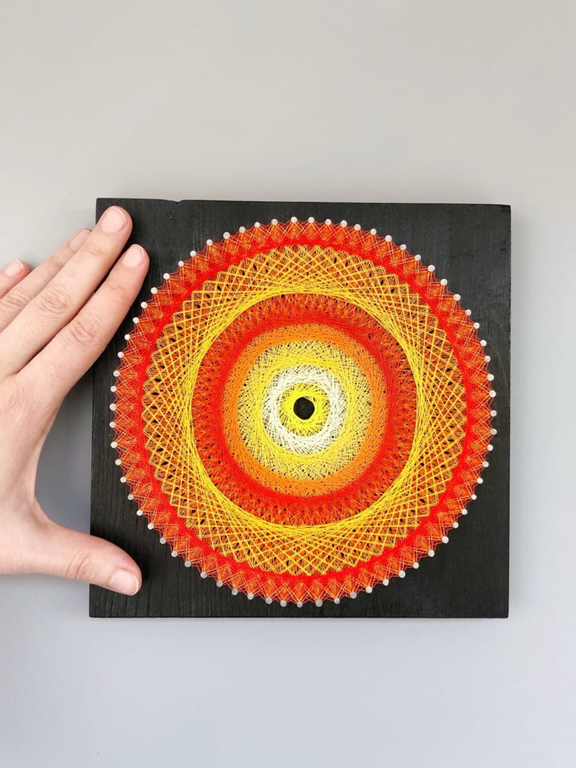 DIY KIT Mandala for Adults String Art Mandala Craft Kits Wall Etsy