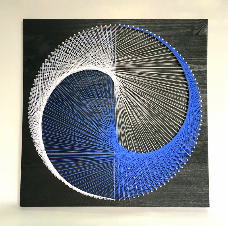 String Art Yin Yang wall decor home decor cafe decor Yin | Etsy