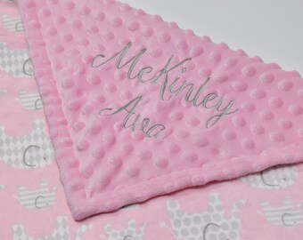 embroidered baby blankets near me